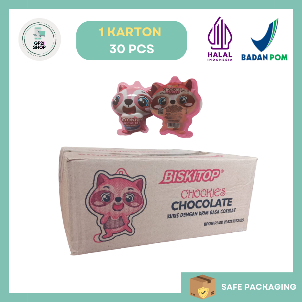 

Biskitop Zoo Musang Chocolate 1 Karton / 1 Dus (Isi 30 pcs) - Biskuit Grosir Kartonan Snack Cemilan Murah Enak