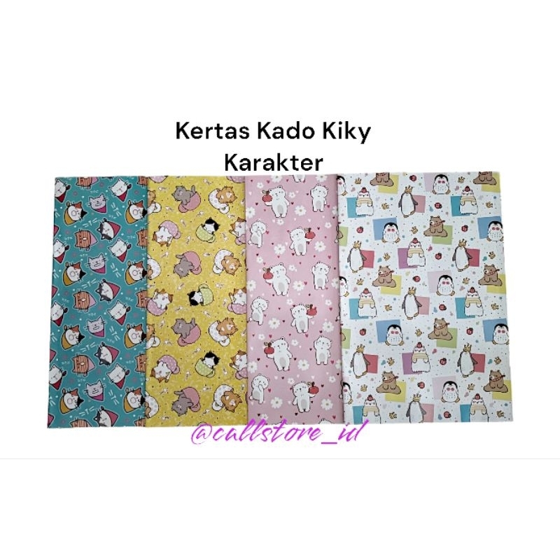 

KERTAS KADO KIKY KARAKTER / KERTAS KADO KIKY MOTIF