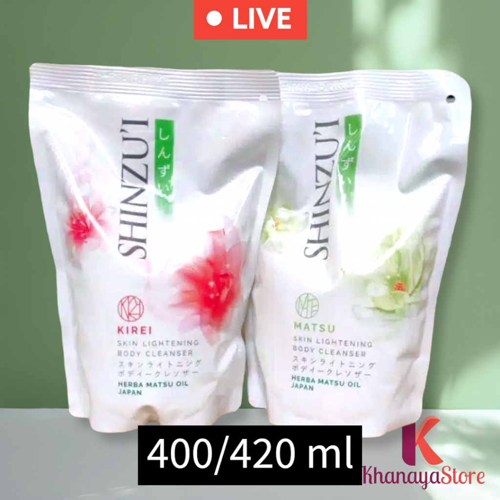 Shinzui Body Cleanser Refill isi ulang kecil Kirei Matsu 400ml 400 ml 420ml 420 ml / Bodywash sabun 
