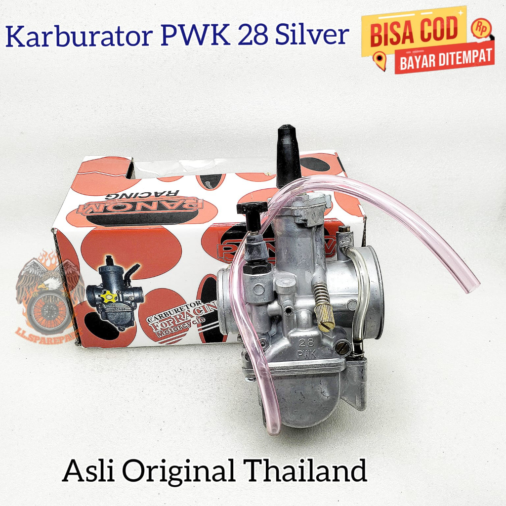 Karburator Karbu Panom PWK28 Silver Carburator Carbu Racing PWK 28 Asli Original Untuk Semua Motor B