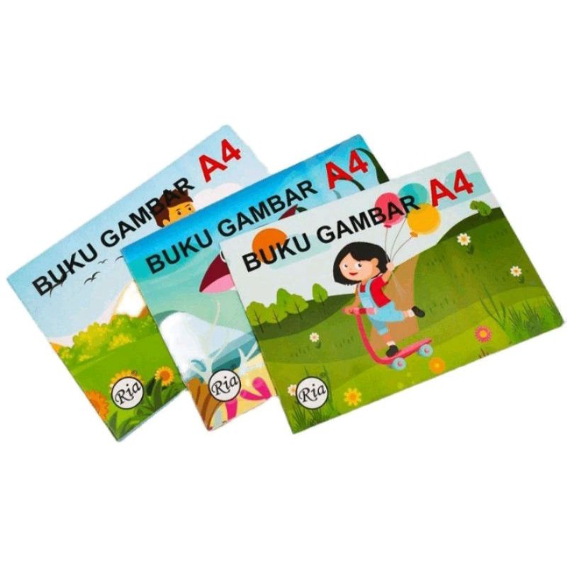 

[ 1pcs ] Buku Gambar A4 / Buku Gambar RIA A4