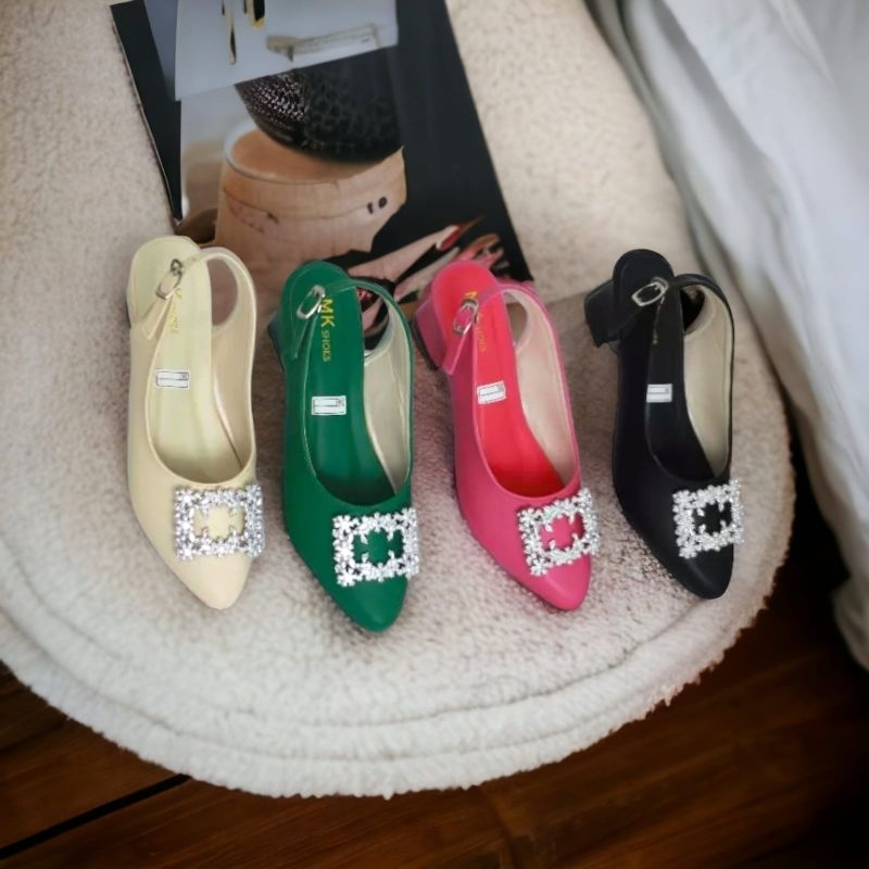 Sale 10.10 Sepatu Heels Wanita Glamor Merlin High Heels sandal Wanita wedges Termurah bisa Cod hak t