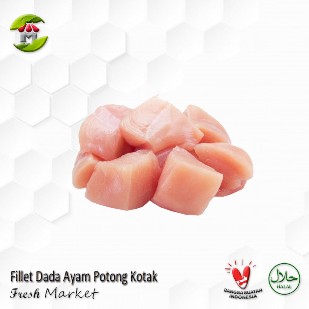 Fillet Dada Ayam Potong Kotak 950gr