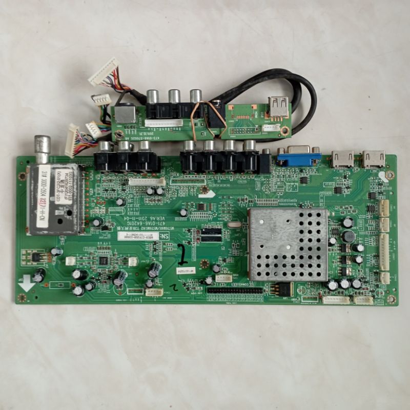 MB MOBO MAINBOARD MODULE MESIN TV POLYTRON PLM 32B70/PLM32B70 L32K70 MB POLYTRON 32 MB SANYO L32K70