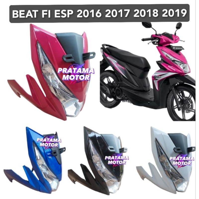 Cover Tameng Depan Full Set Honda Beat Fi Esp Eco 2016 2017 2018 2019 - Tameng Depan Beat Street K81