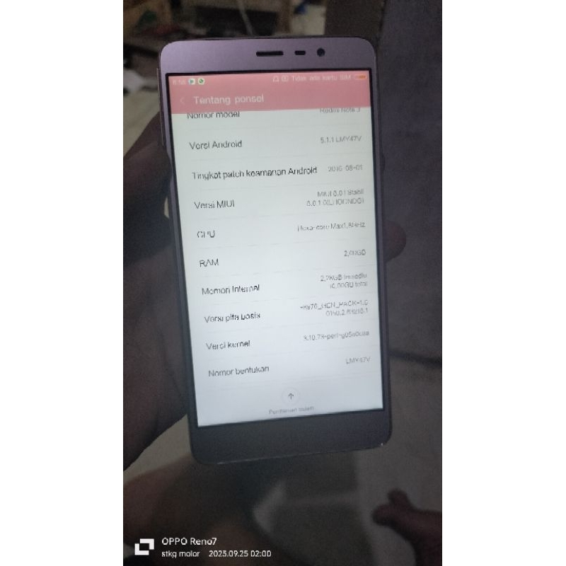 XIAOMI NOTE 3 MINUS Xiaomi not 3 minus