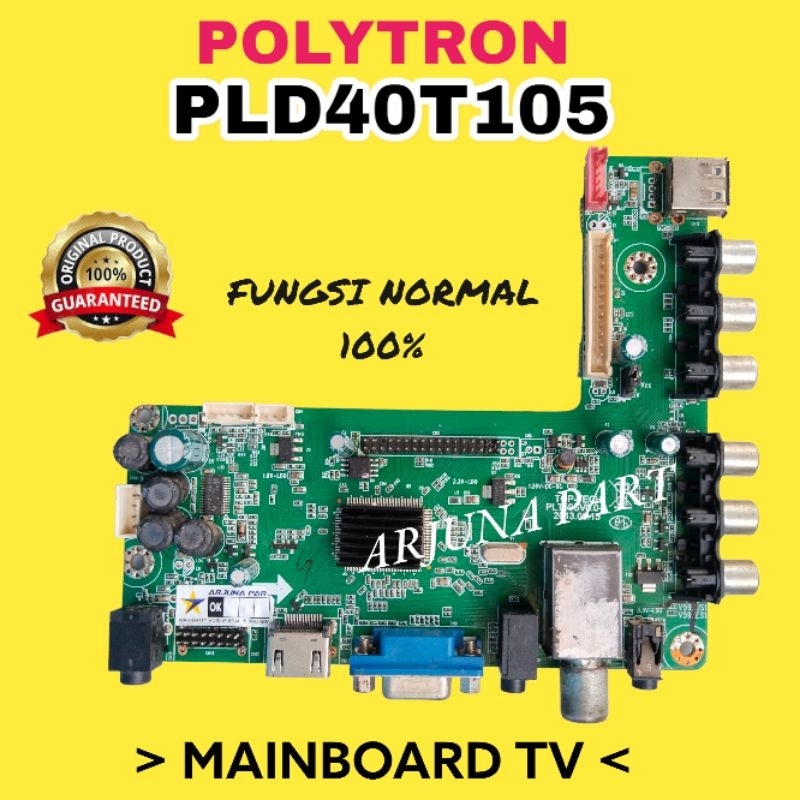 MAINBOARD TV POLYTRON PLD40T105 / MB TV POLYTRON PLD40T105 / MESIN TV POLYTRON PLD40T105 / MODUL TV 