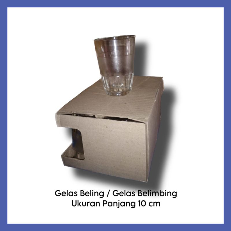 GELAS KOPI / GELAS BELIMBING BAHAN KACA