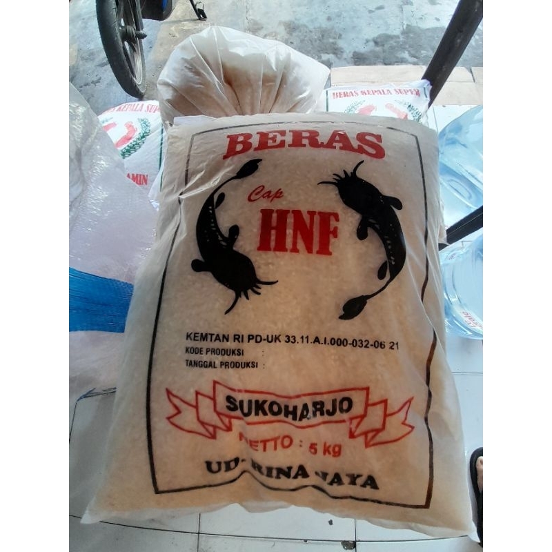 

beras pulen asli delanggu cap lele hilam kemasan 5kg