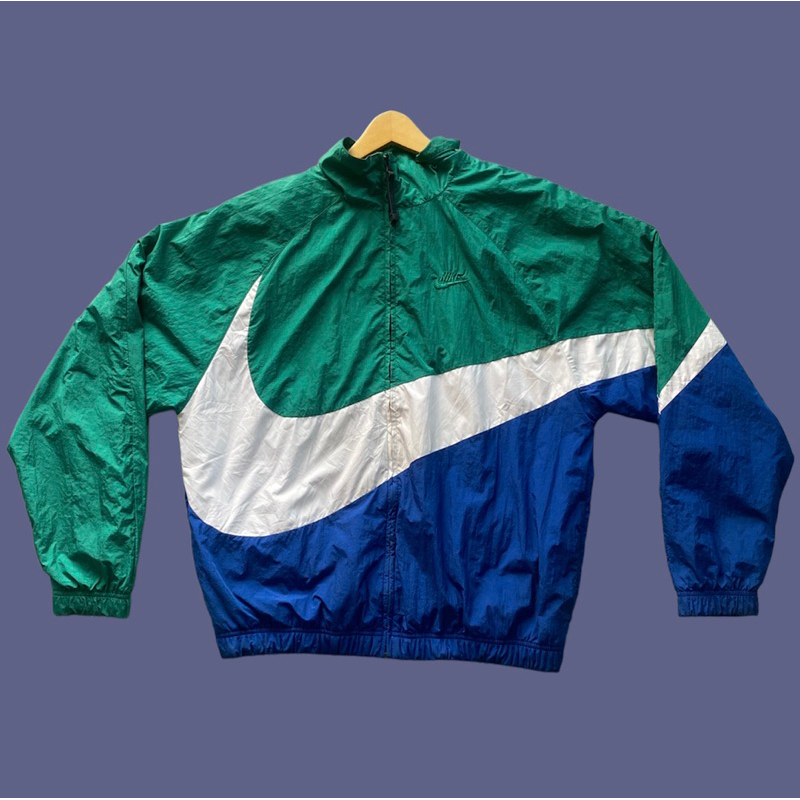 winbreaker nike big swoosh 3tone 3 warna