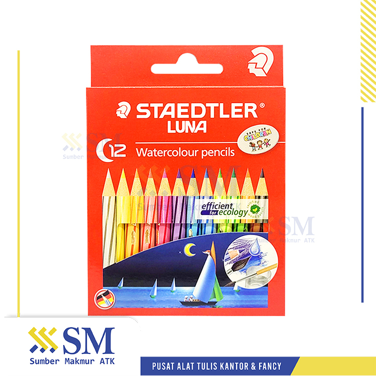 

PENSIL WARNA WATERCOLOR 12 WARNA STAEDTLER LUNA PENDEK