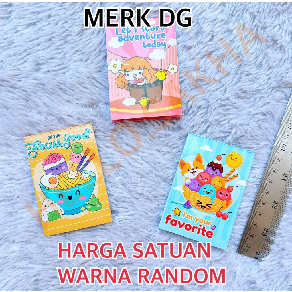 

MEMO MINI MERK DG GAMBAR KARTUN LUCU WARNA WARNI UKURAN KECIL MUNGIL GEMES MURAH MERIAH NOTES