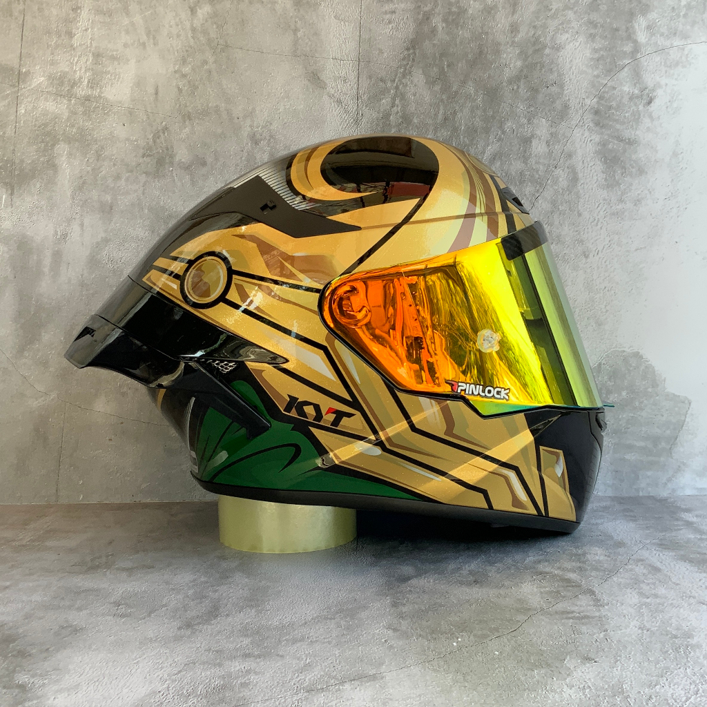 HELM KYT TT-COURSE MARVEL LIMITED EDISION SERIES LOKI | HELM FULL FACE MARVEL LOKI PAKET GANTENG