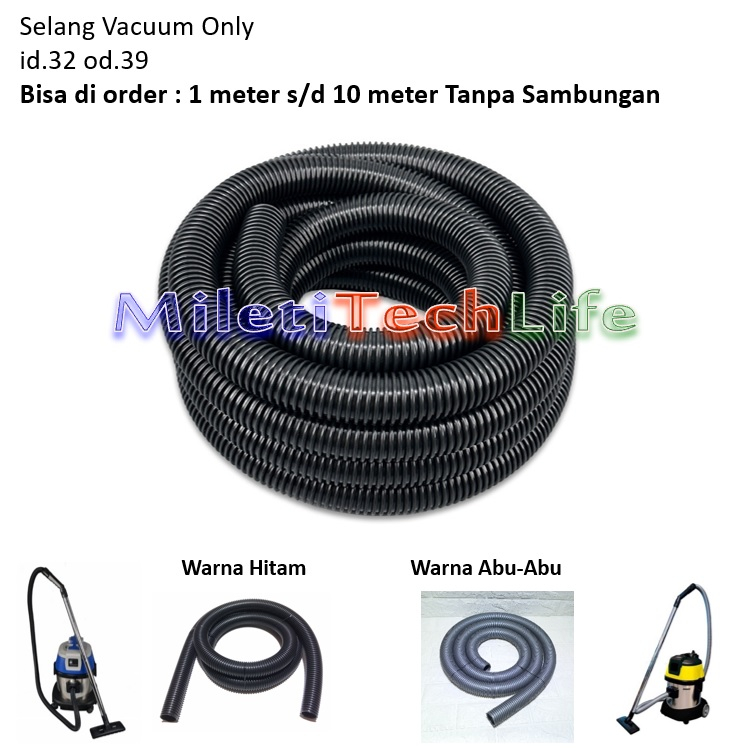 {cod}{bayar di tempat} selang vacuum cleaner 15liter id32 od39 for vacuum 10l 15l spare part selang