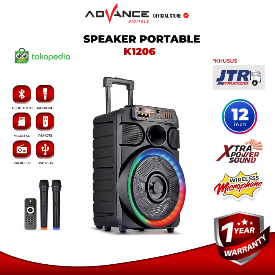 SPEAKER ADVANCE K1206+2MIC