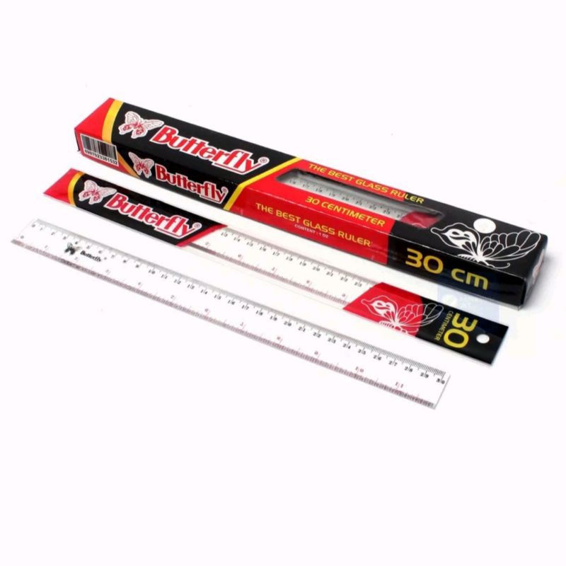 

Butterfly Ruler/Penggaris/Mistar 30cm