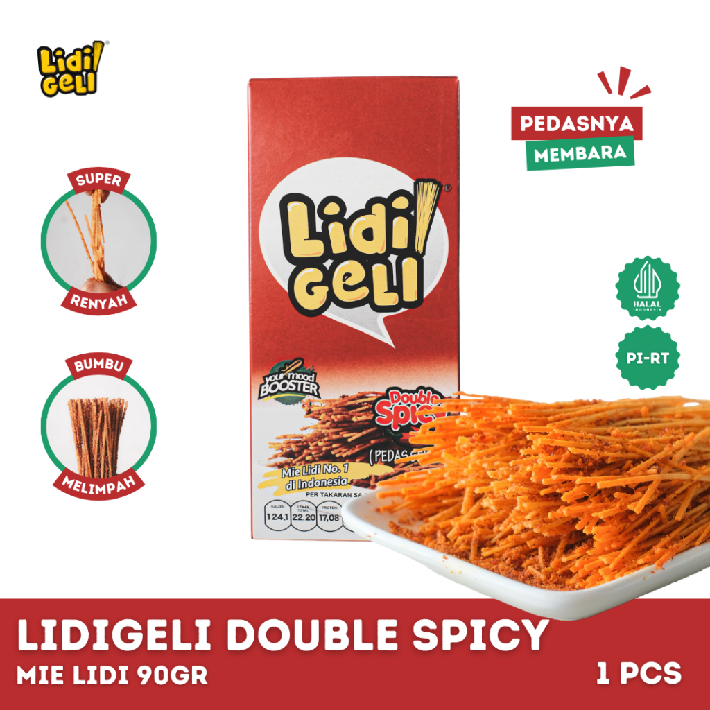 

Lidi Geli - Mie Lidi Rasa Double Spicy 90gr