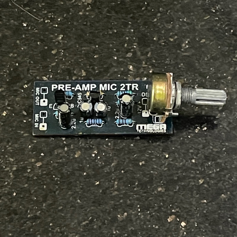 kit pre mic 2 tr potensio Mega | pre amp mic 2tr | preamp mic premic 2 transistor + potensio