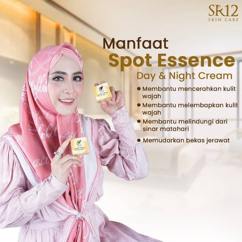 SPOT ESSENCE SR12 CREAM/PAKET FLEK HITAM SR12/CREAM MENGHILANGKAN FLEK HITAM WAJAH BPOM/ SPOT ESSENC