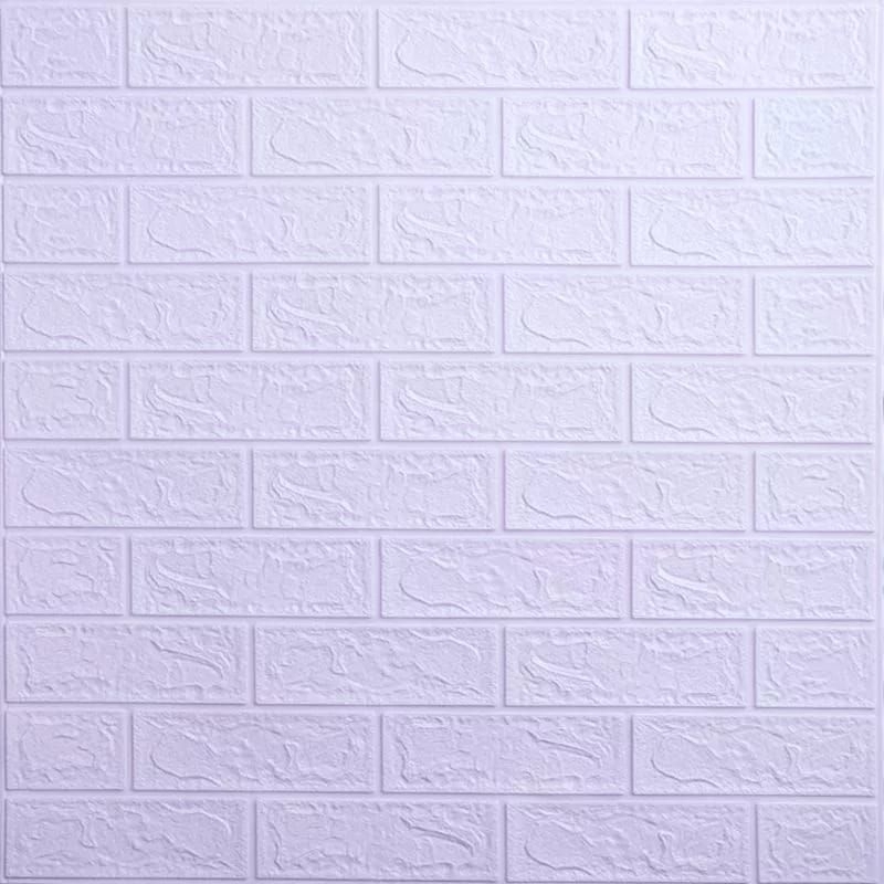 Wallpaper 3D Foam Ungu Soft lilac