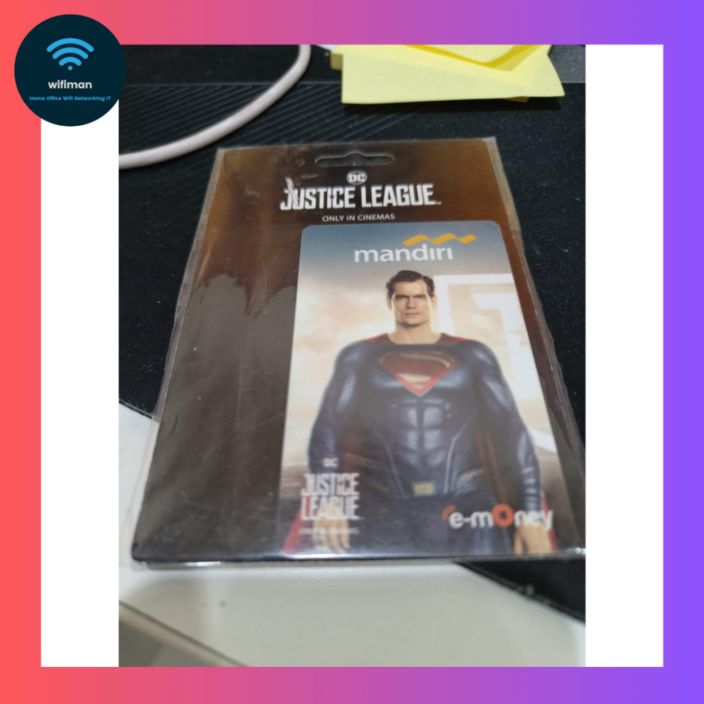 DC League Batman WonderWoman Superman Flash Mandiri eMoney e-Money