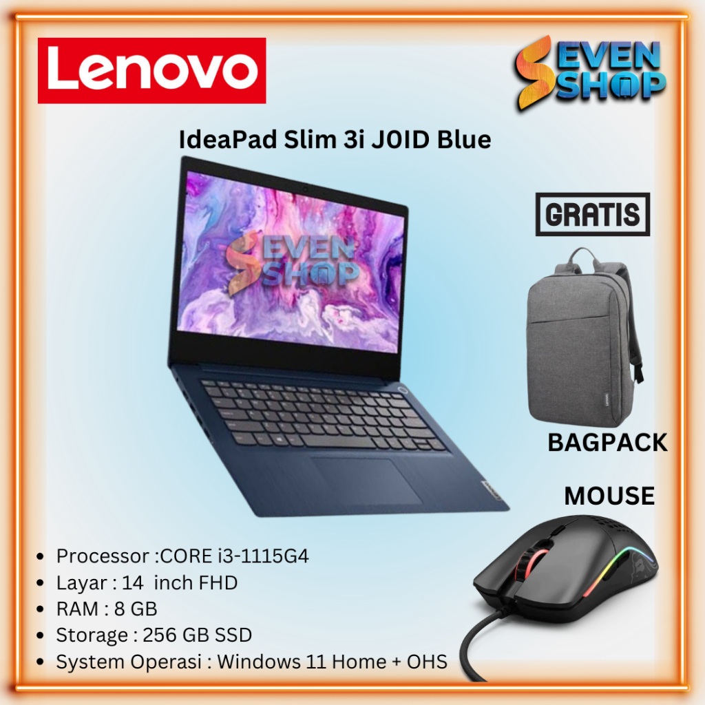 LAPTOP LENOVO IdeaPad Slim 3i J1ID Blue