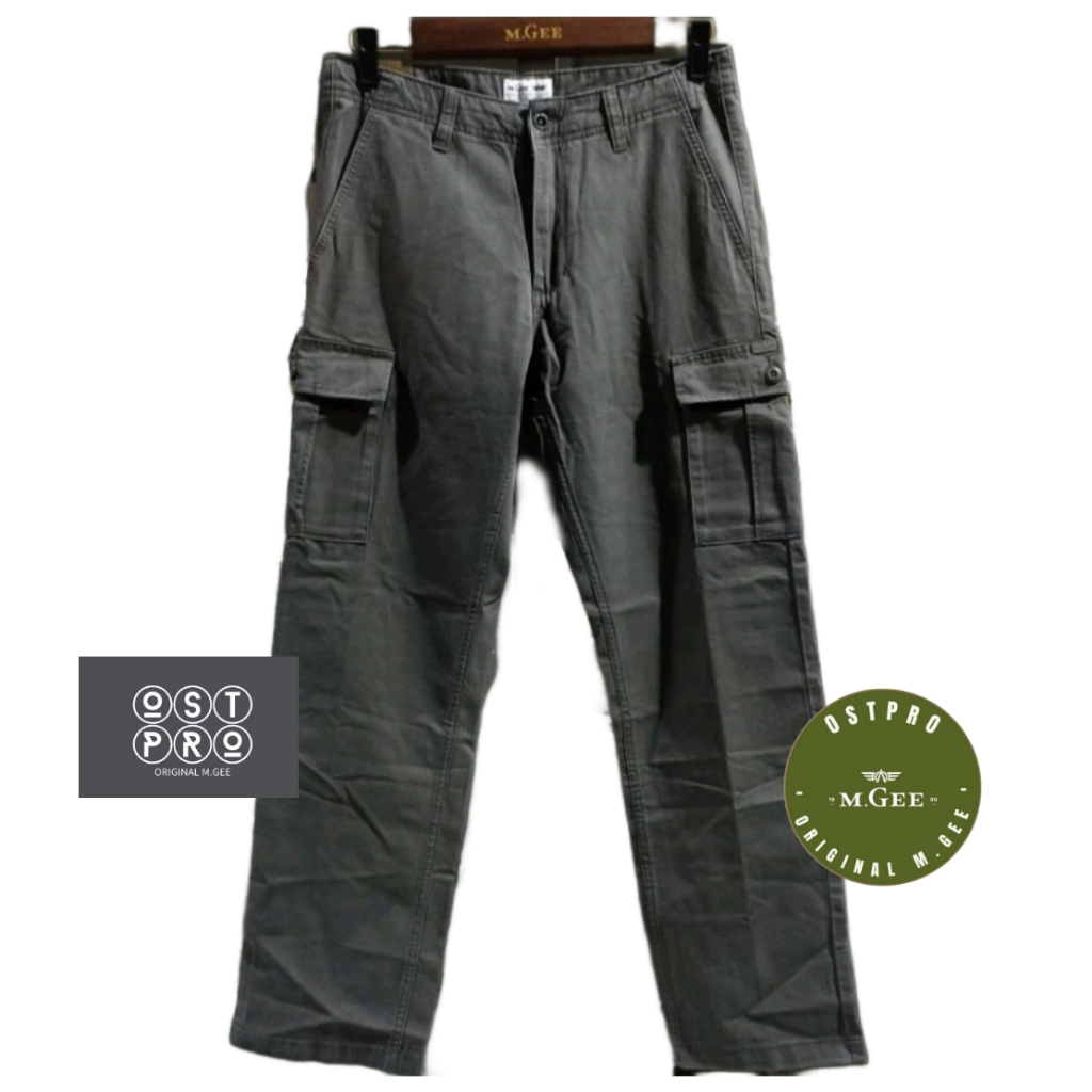 Celana MGEE Original - Celana Cargo Panjang MGEE Greg 013 Dark Grey