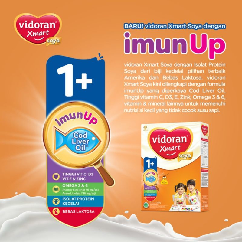 Vidoran Xmart Soya 1+ 350gr [Rasa Madu]