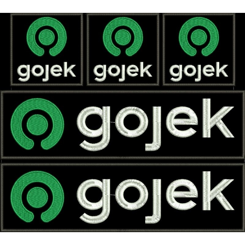 Bordir Emblem patch Gojek