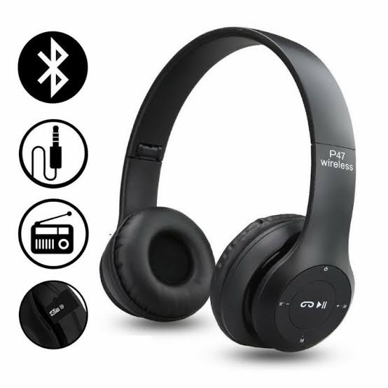 Headphone Bluetooth P47 Wireless 5.0+EDR Headset Bando Wireless P47