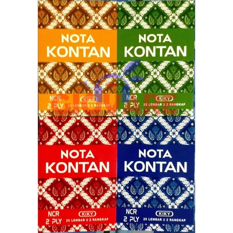 

Nota kontan 2 rangkap motif batik / Nota kontan NCR 2 FLY isi 25 Lembar