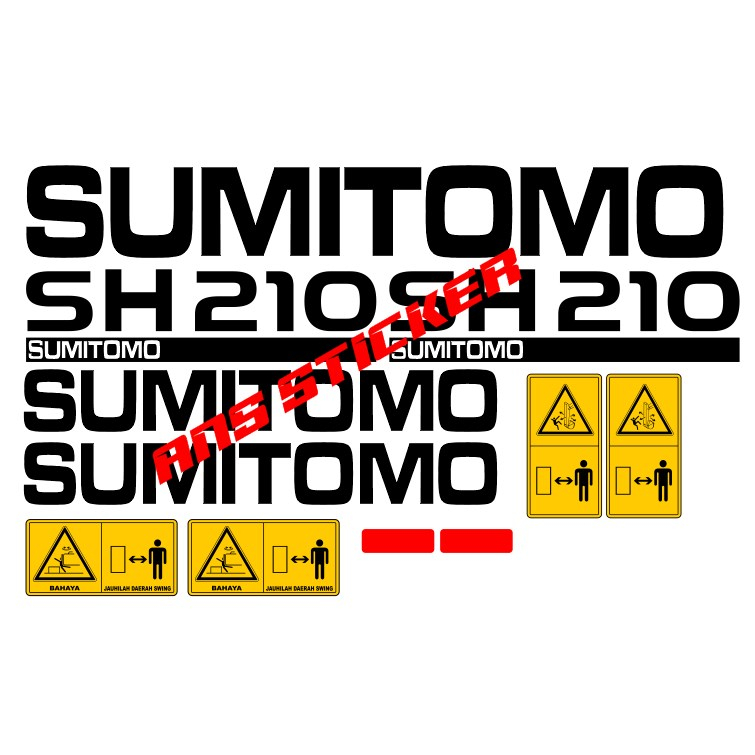 

Sticker Excavator Sumitomo SH210 - SH210 LC Stiker Alat Berat