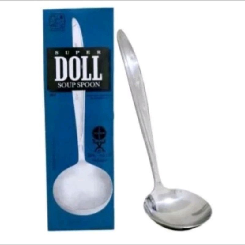 SENDOK SAYUR SUPER DOLL / CENTONG KUAH STAINLESS STEEL / IRUS SUPER DOLL ORIGINAL 1 PCS