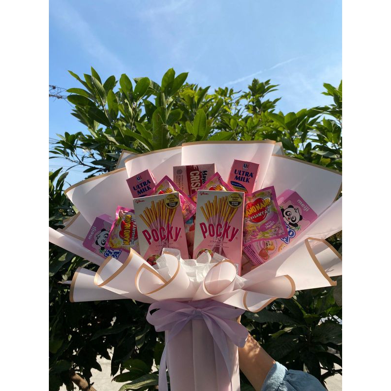

bouquet snack pink 1