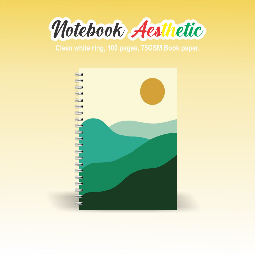 

Notebook Aesthetic BOOKPAPER GRID/KOTAK2#DOTTED/TITIK2#BLANK/POLOS#GARIS/LINE