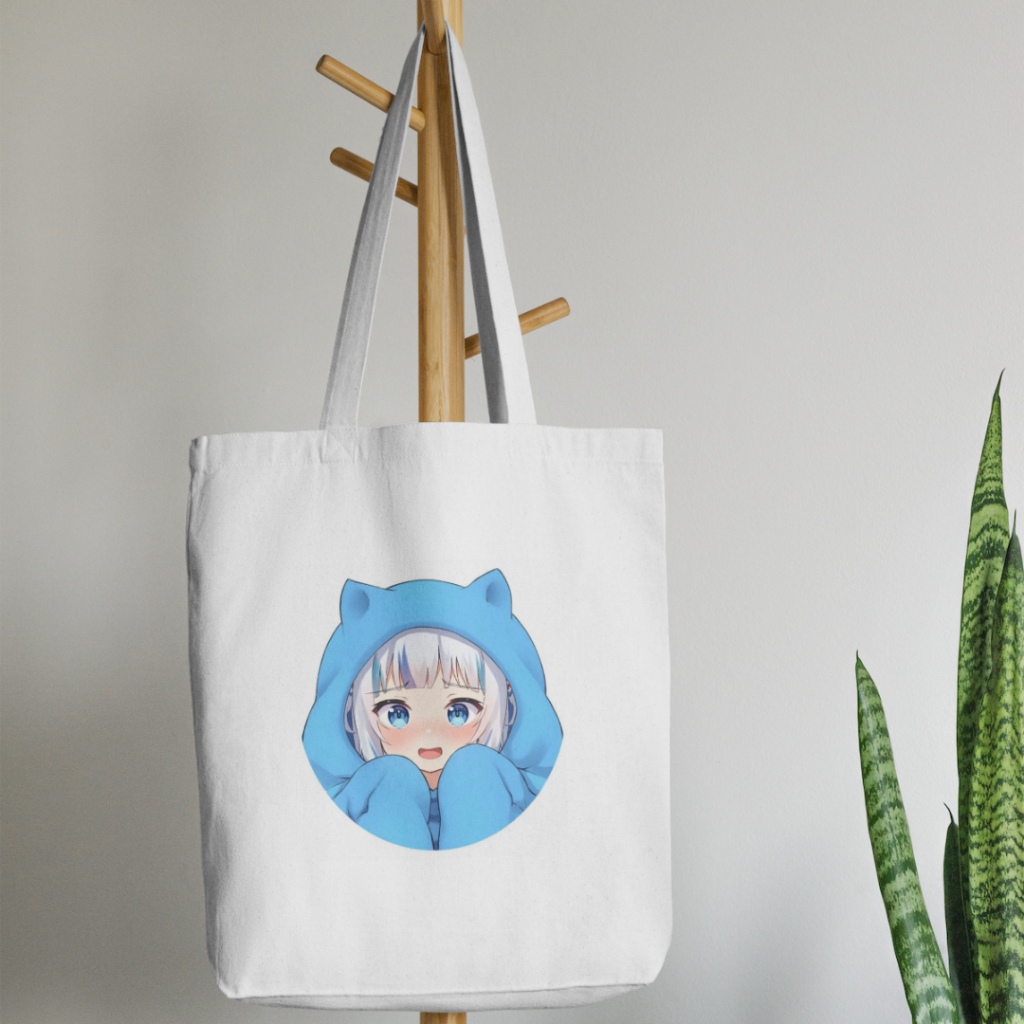 TOTEBAG CANVAS / Totebag Anime GAWR GURA / tote bag GAWR GURA / totebag anime / tote bag anime / tas