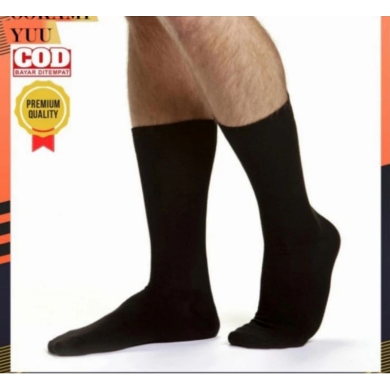 Kaos Kaki Pria Panjang / Kaos Kaki kerja Hitam Polos