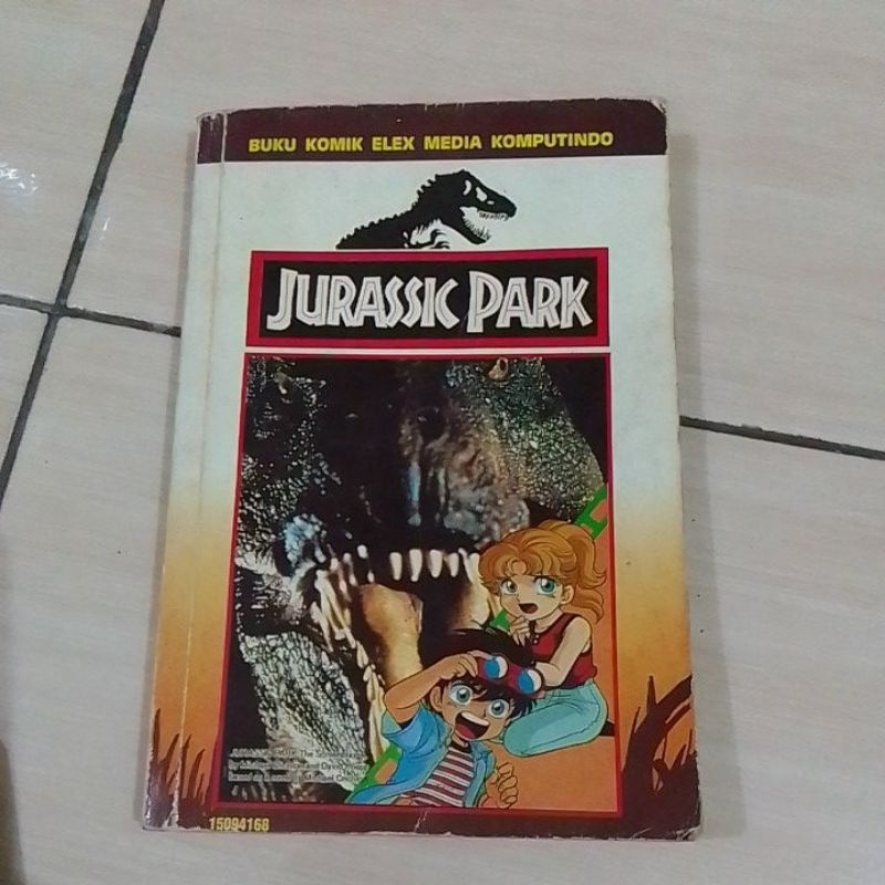 buku komik Jurassic Park dinosaurus original