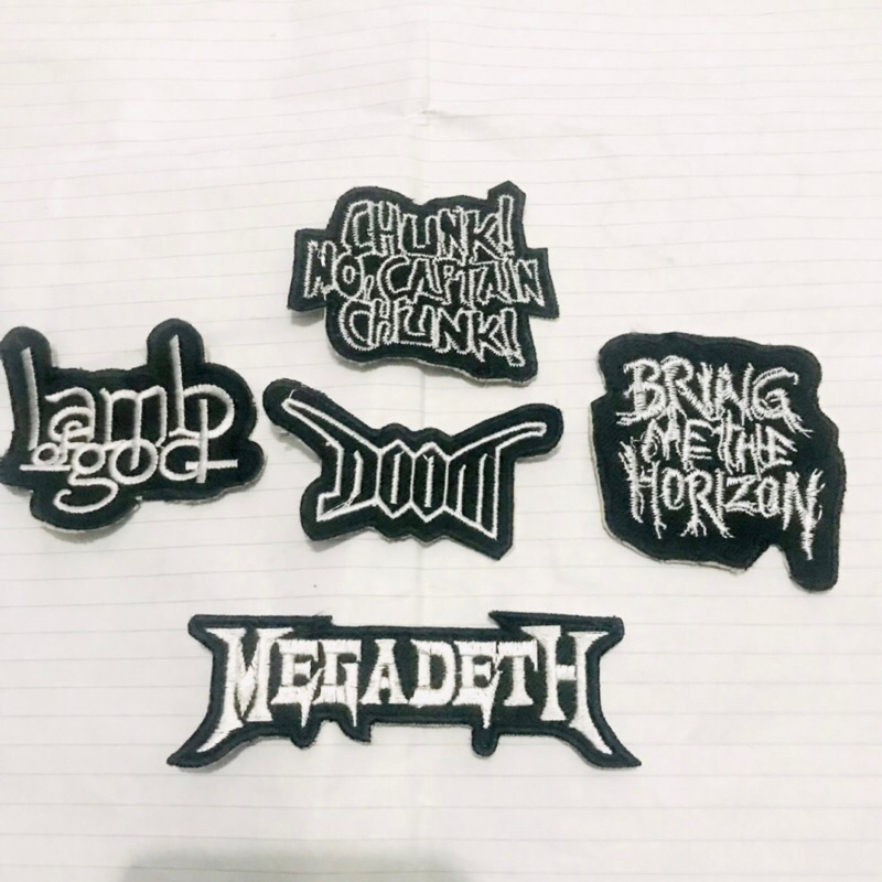 Patch Bordir Hitam cuting premium