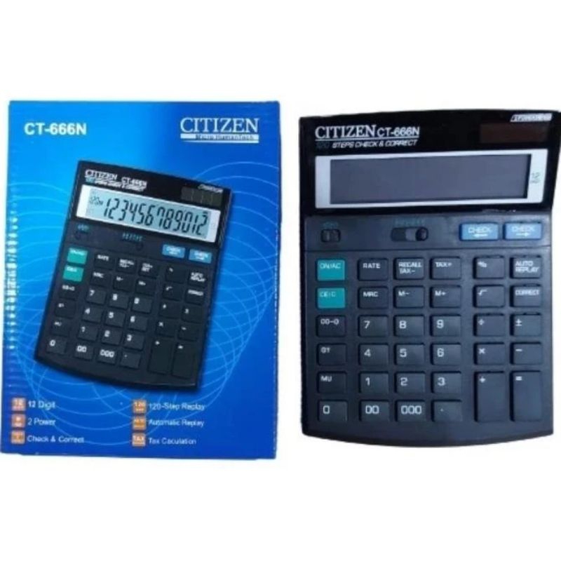 

kalkulator meja dagang besar 12 digit,2 power citizen ct-666n