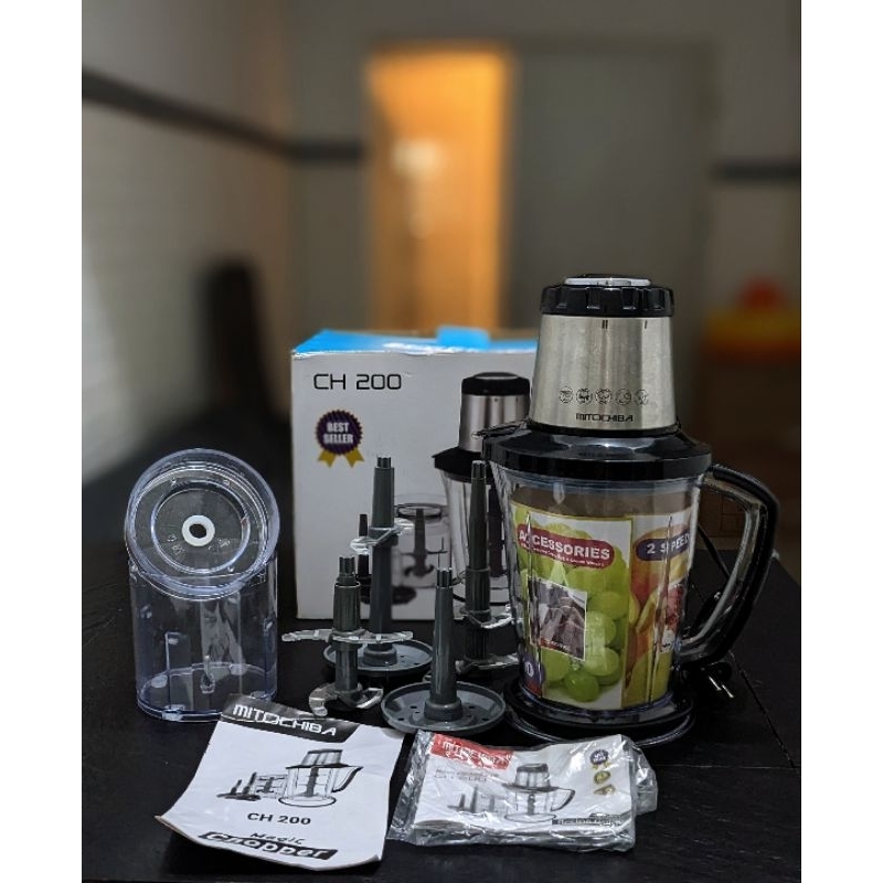 MITOCHIBA CH 200 Food Chopper CH200 Multifungsi 3 Pisau fullset Original Preloved