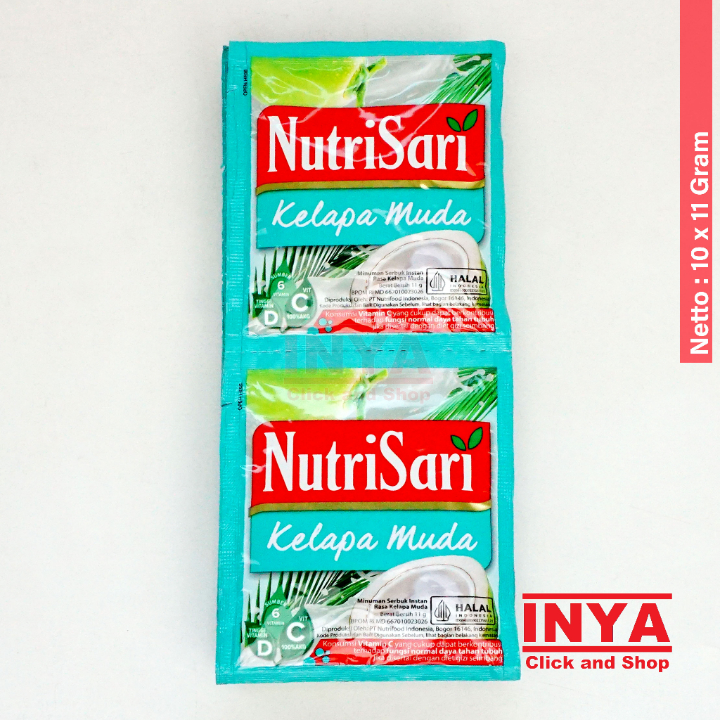 

NutriSari Kelapa Muda 10x11gr Renceng - Minuman Serbuk - Instant Powder Drink