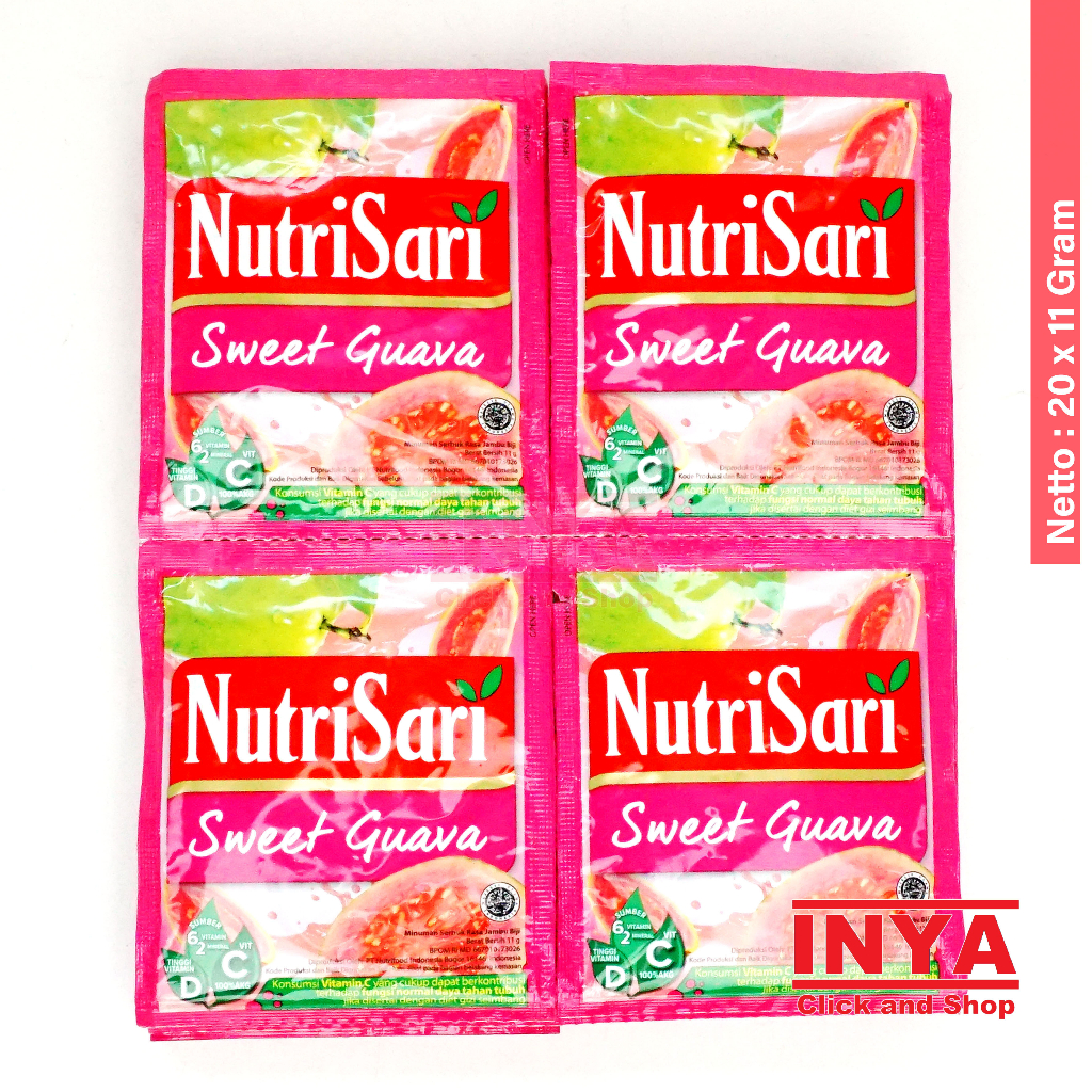 

NutriSari Sweet Guava 20x11gr Renceng - Minuman Serbuk - Instant Powder Drink