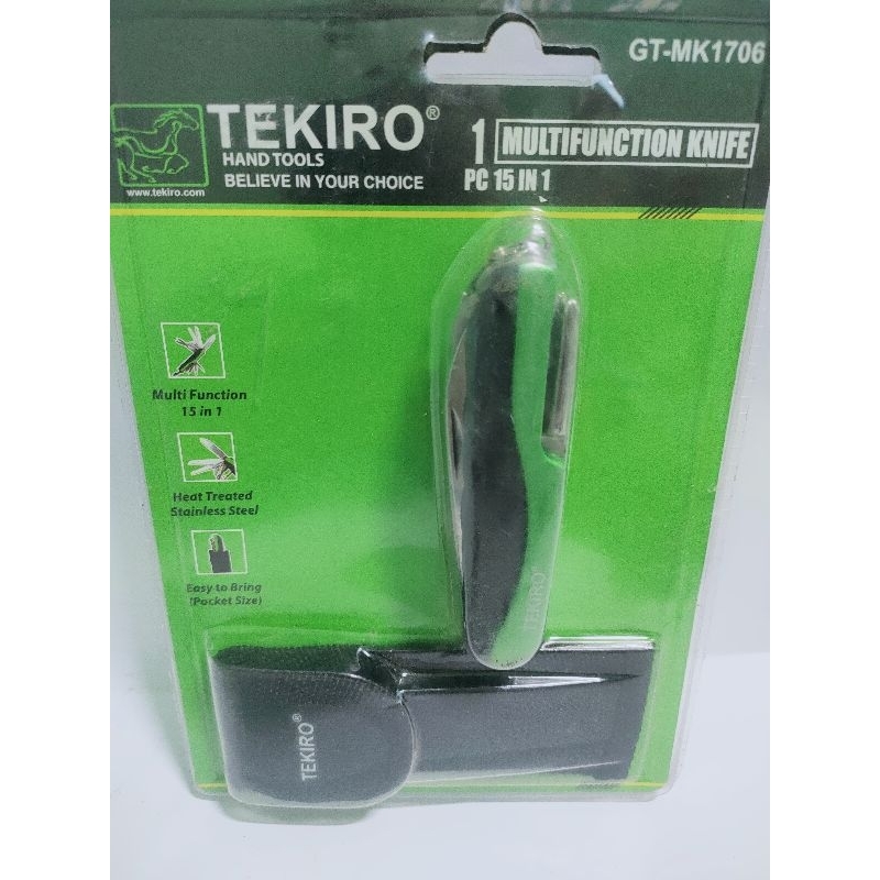 Pisau Lipat Multifungsi Pisau Saku Multifunction Knife 15 in 1 Tekiro