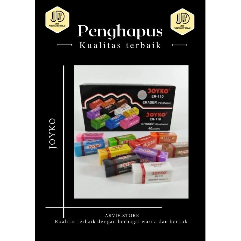 

Penghapus Joyko ER - 110 Warna Warni ( 3 PCS )