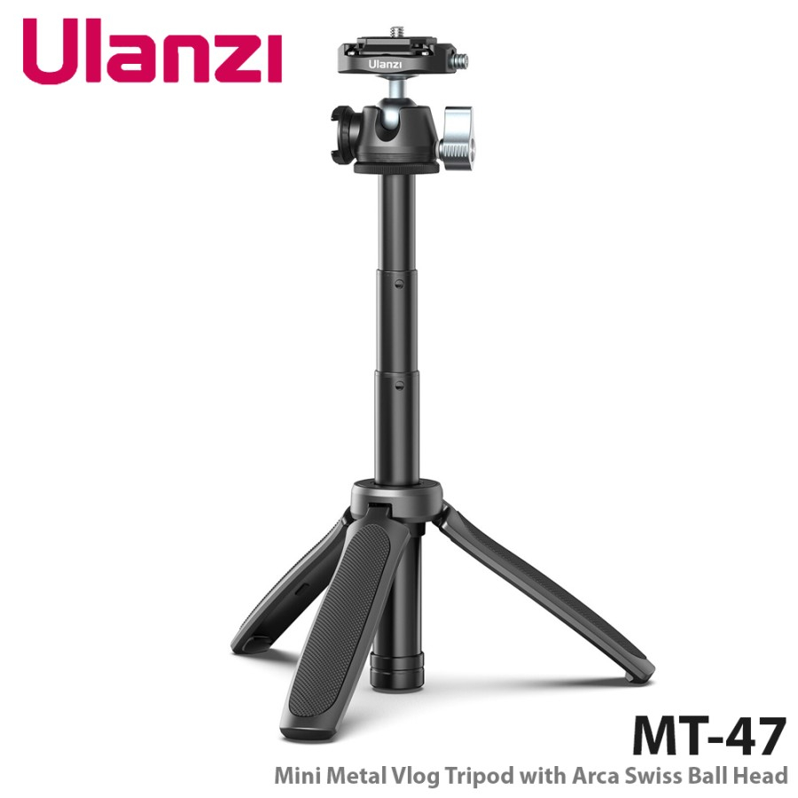 Ulanzi MT-47 Mini Metal Vlog Tripod with Arca Swiss Ball Head