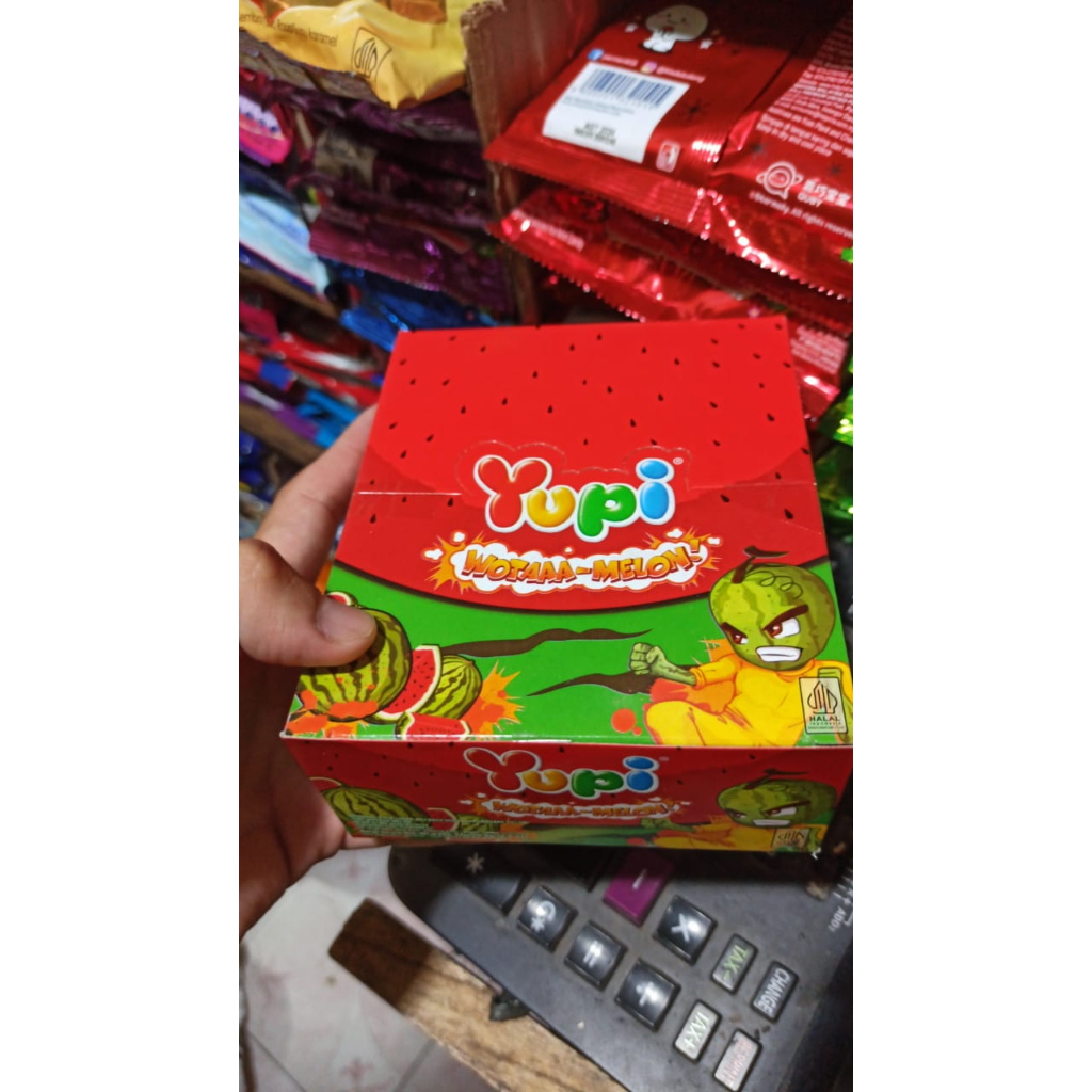 Jelly Gum Yupi Permen Lunak Wotaa Melon,Chibi Gummy,CDZ,Sweet Heart,Fruit Cocktails,Bolicious Blackb