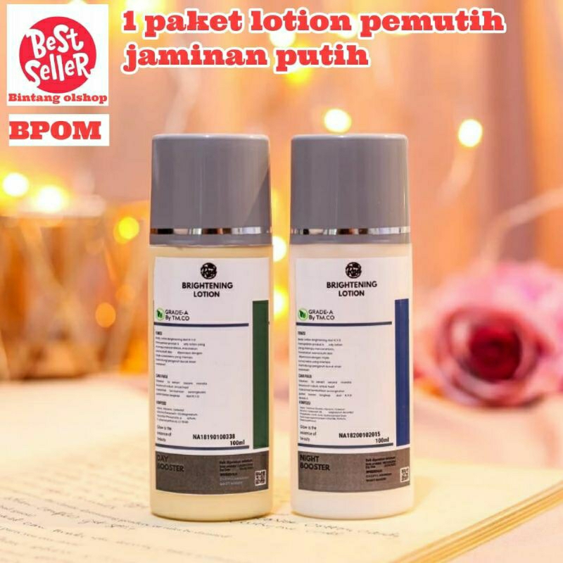 Hb pemutih badan cream pemutih badan satu paket siang malam paling murah Hb siang malam viral paling