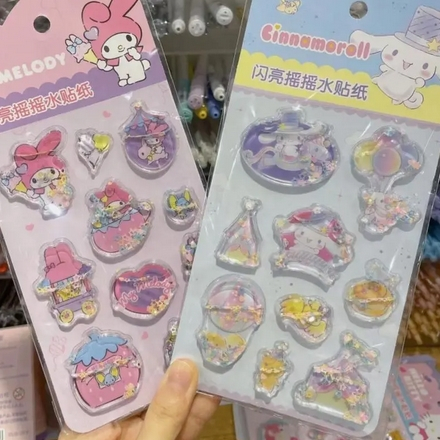 

Stiker Bubble Glitter Sanrio Stiker Air