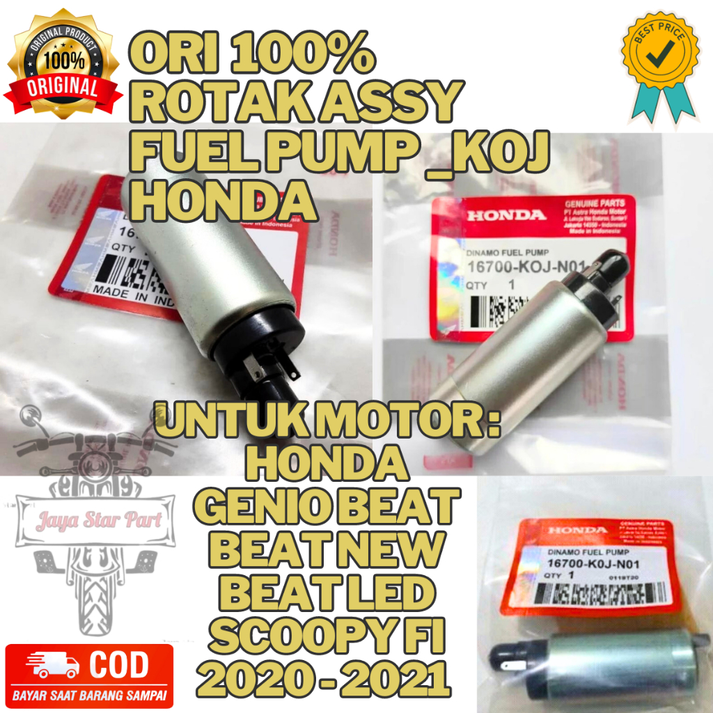 ORI ROTAK ASSY FUEL PUMP KOJ ORIGINAL ASLI HONDA PRESISI GENIO BEAT NEW LED 2020 SCOOPY FI 2021